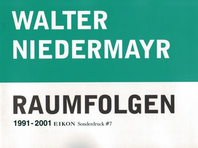 EIKON Walter Niedermayr | Raumfolgen 1991-2001